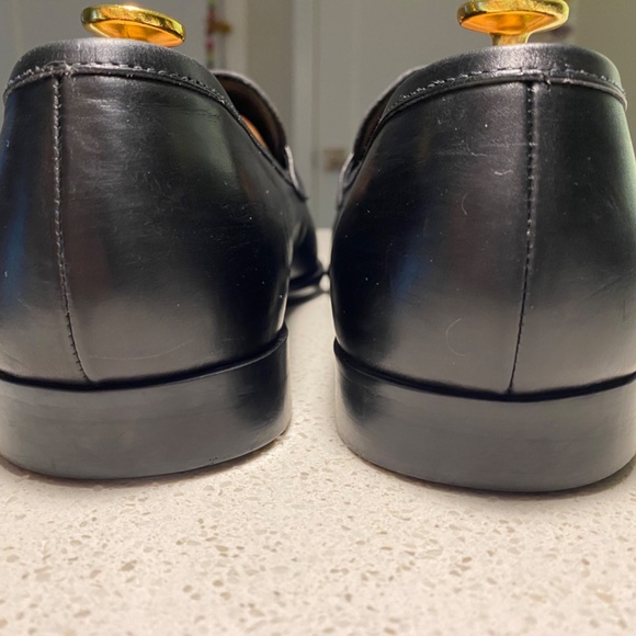 Prada Black Leather Monk Strap Buckle Dress Shoes Loafer Men’s US 9.5 / UK 8.5
